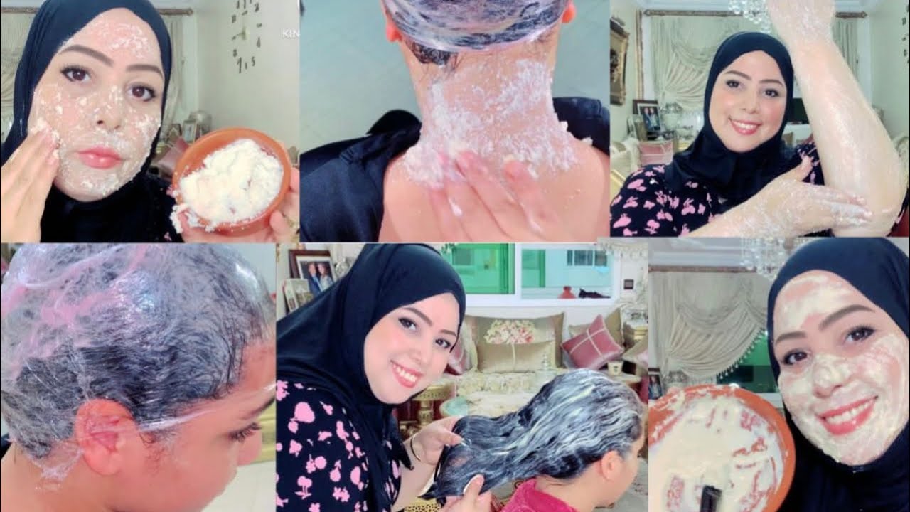 أجي نوريك كيفاش تستعدي قبل اي مناسبة. ترطيب الشعر/تبييض اليدين والرجلين والرقبة/مقشر وماسك لتبييض