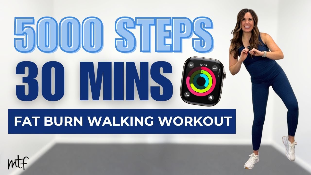 5000 Steps in 30 Min Walking Workout | Fat Burning Cardio Walk