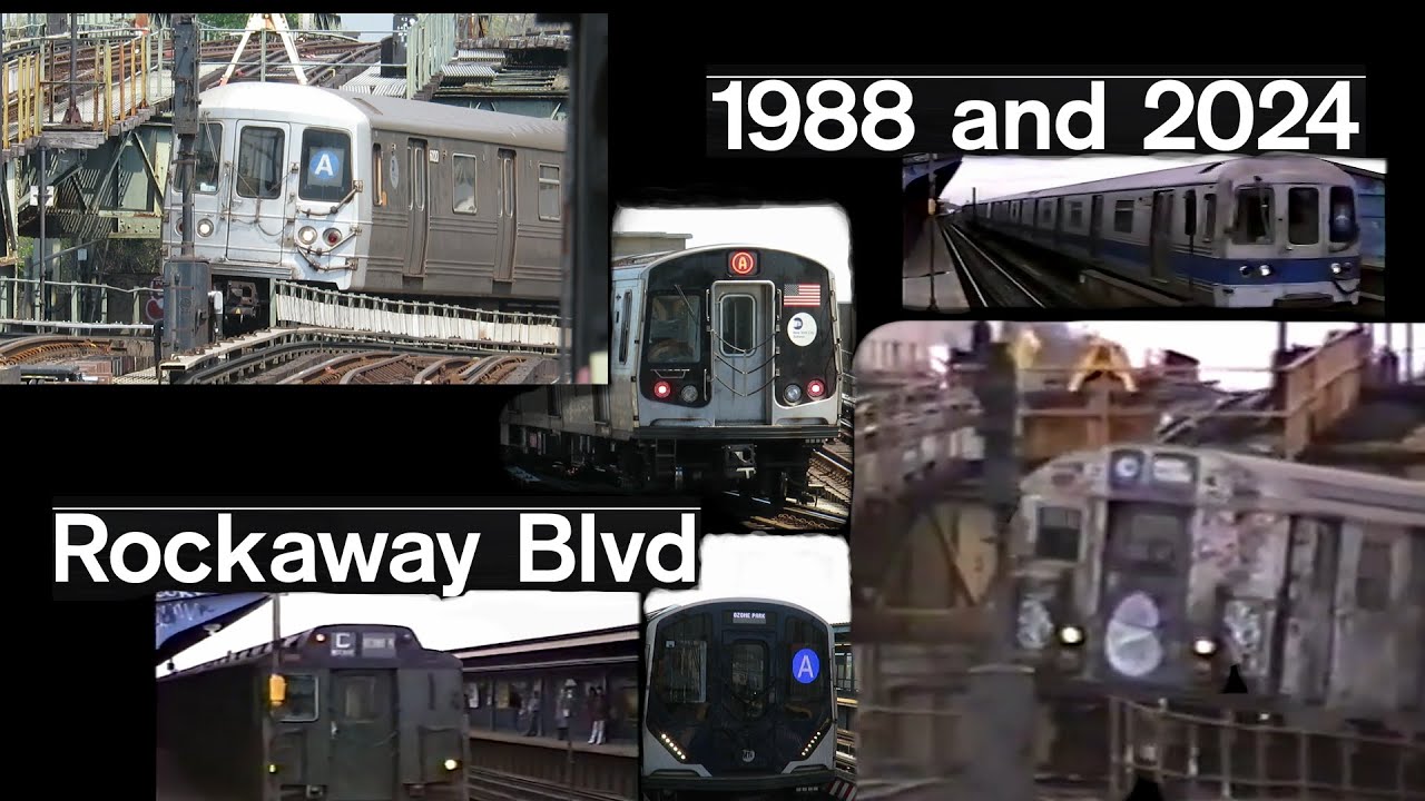 NYC Subway Rockaway Blvd in 1988 and 2024