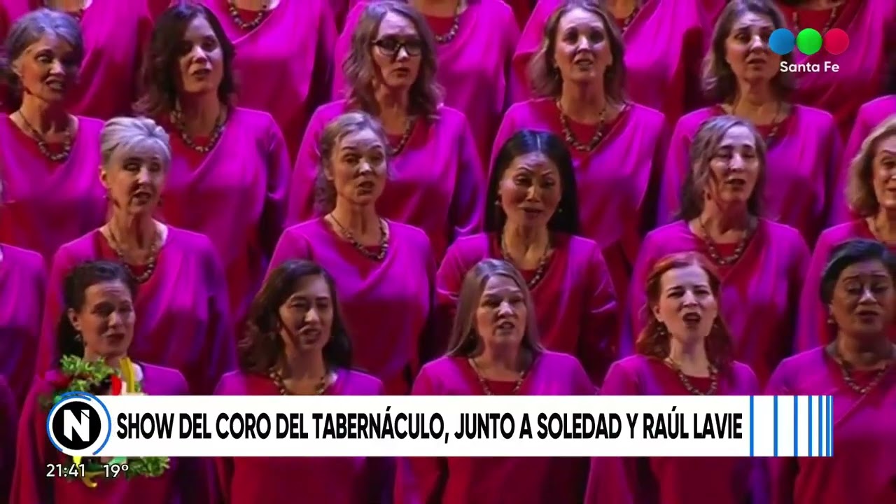 Show del Coro del Tabernáculo junto a Soledad y Raúl Lavié