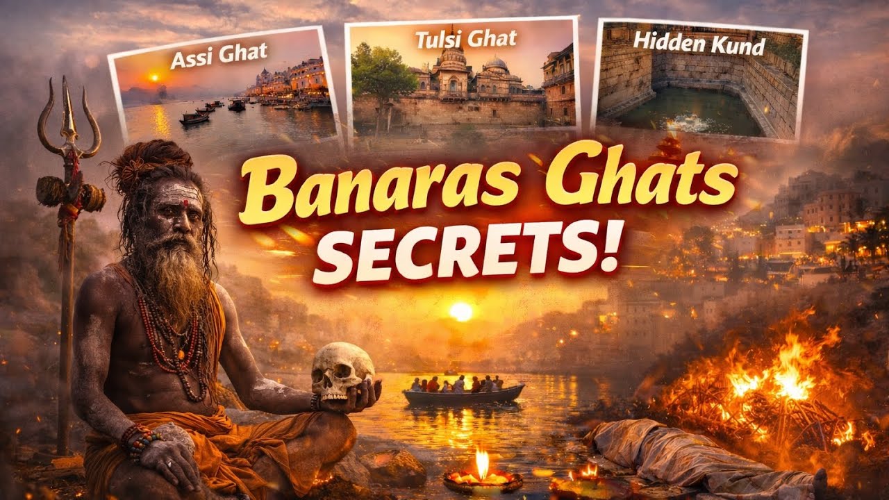 “Banaras Ghats Secrets 😱 Aghori & Dark Spiritual Mysteries Revealed!”|Ghat, Temple, Ganga Arti,Boat