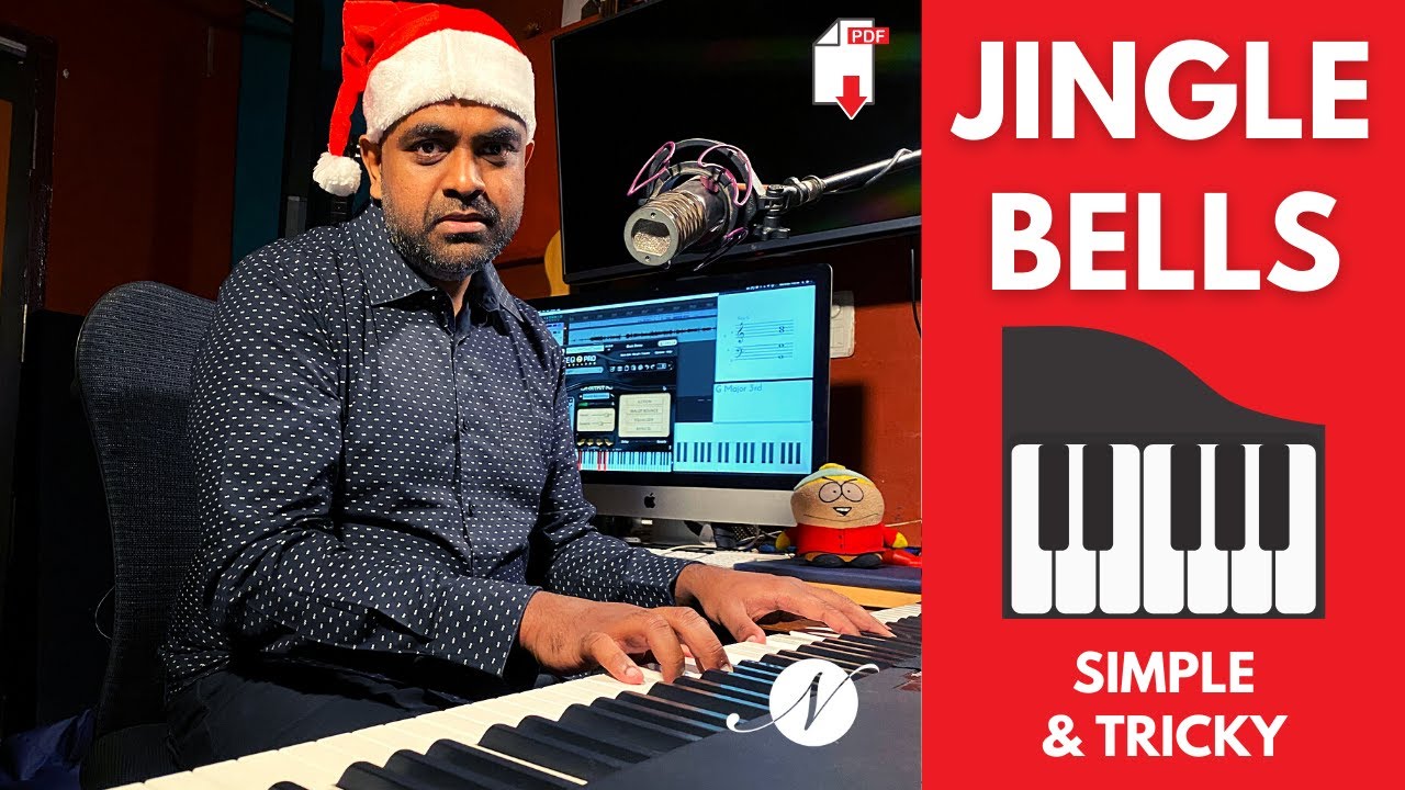Play Jingle Bells on the Piano in 5 ways - Christmas Lesson ❄️🎹