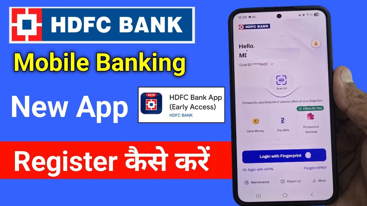 HDFC Bank App (Early Access) Register Kaise Kare | Hdfc Bank Mobile Banking App Kaise Use Kare