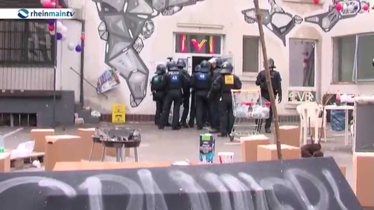 Besetztes Haus im Frankfurter Gallus wird ger&auml;umt