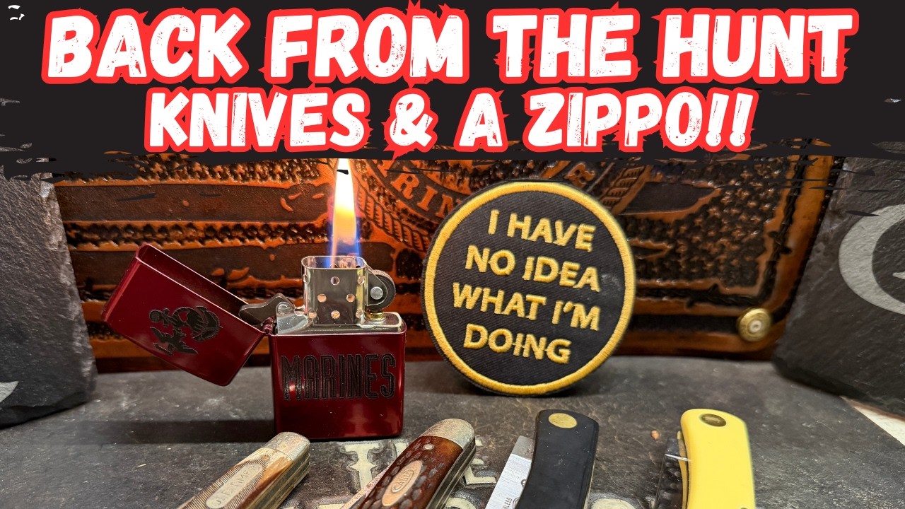 Вернулся с охоты! Мои последние находки: нож и зажигалка Zippo!