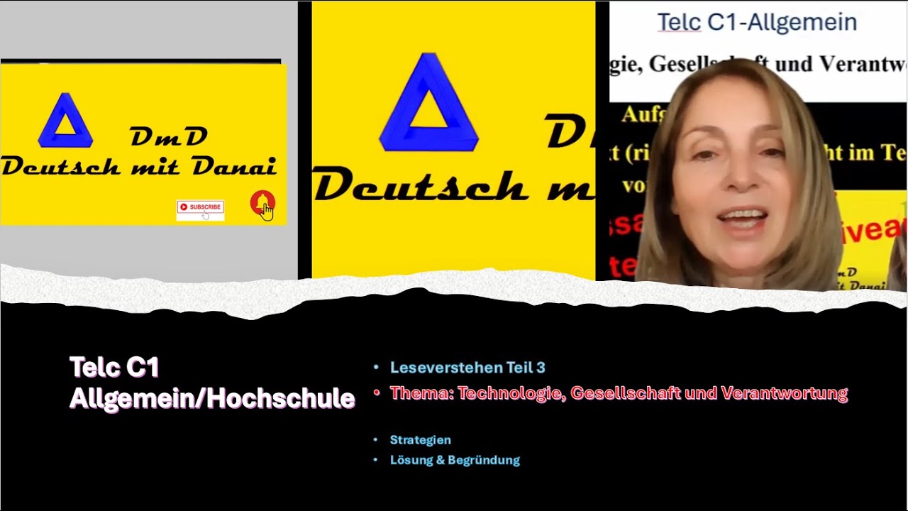 Leseverstehen Lesestrategien /German C1 | Deutsch Telc- C1 Allgemein