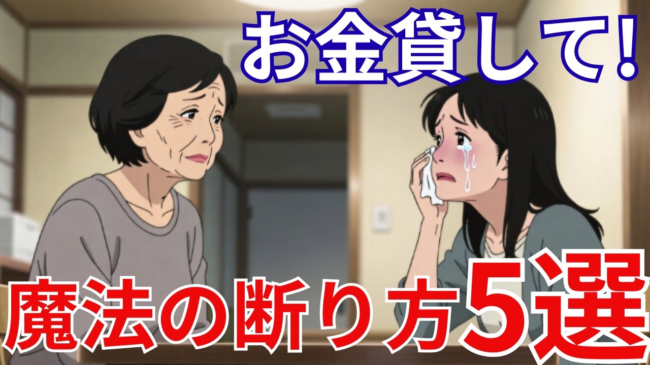 【老後の資金トラブル】は寿命を縮める！親友からの「お金貸して!」を撃退し、財産と健康を守った女性の物語【シニア必見の魔法の断りかた5選】