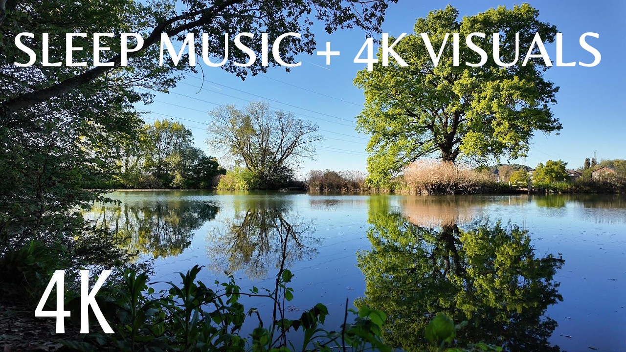 Peaceful Lake Scene in 4K 🌿 DelicaRelaxation Music & Stress Relief