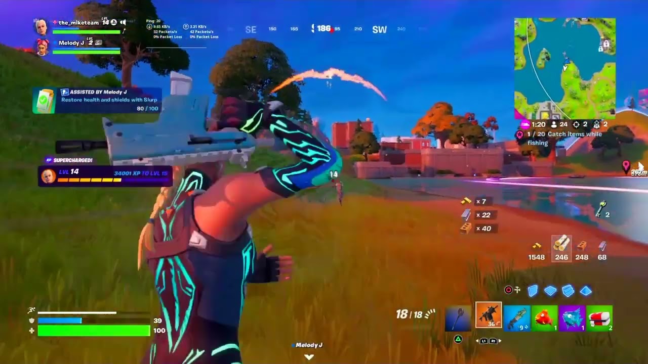 Fortnite with sis (she cluched it) no talking