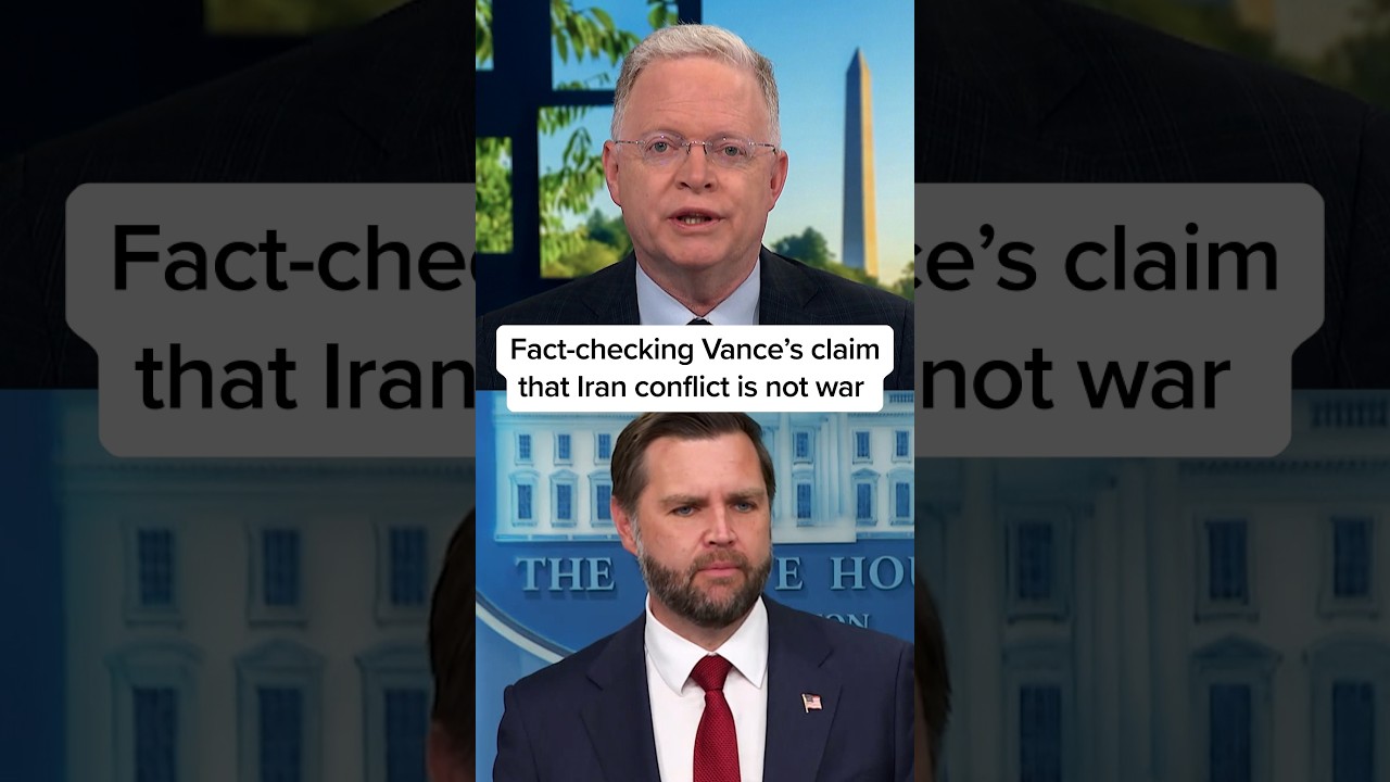 Fact-checking Vance&rsquo;s claim that Iran conflict is not war