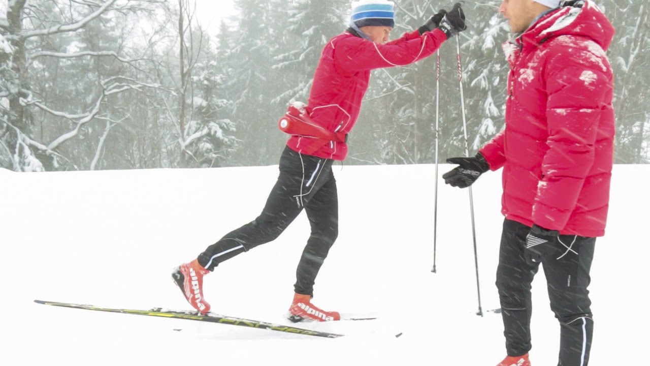 Dobbel tak med fraspark for bedre skiteknikk