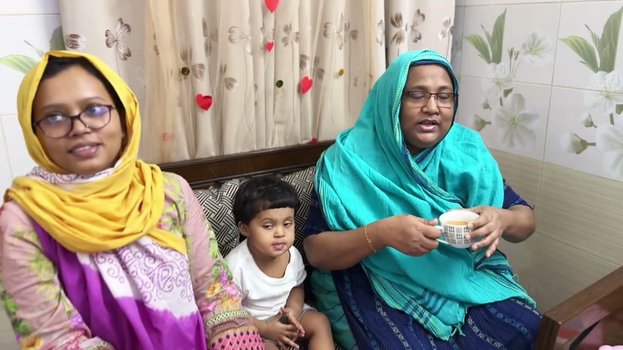 বড় ছেলে এবং বৌমার বাসায় আজকে আমাদের সবার ইফতার দাওয়াত
