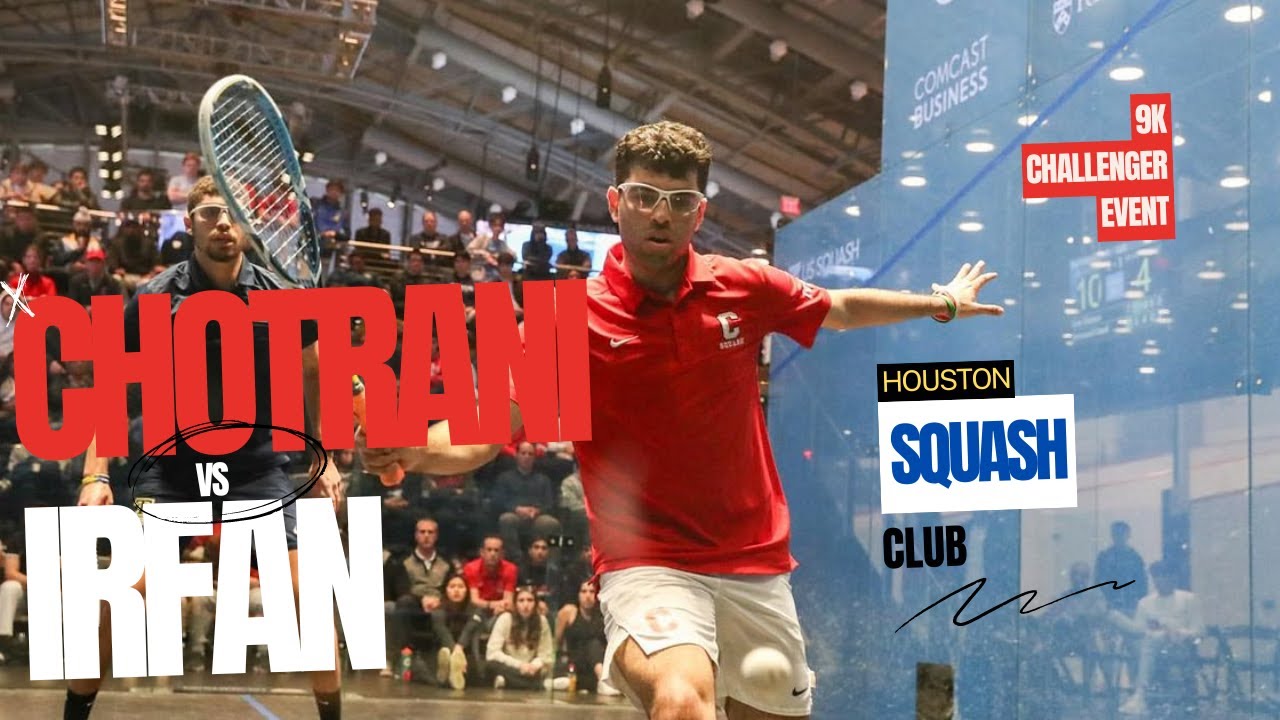 🎥 Epic Squash Showdown: Veer Chotrani vs. Ashab Irfan | 9K Challenger Final in Houston! 🎥