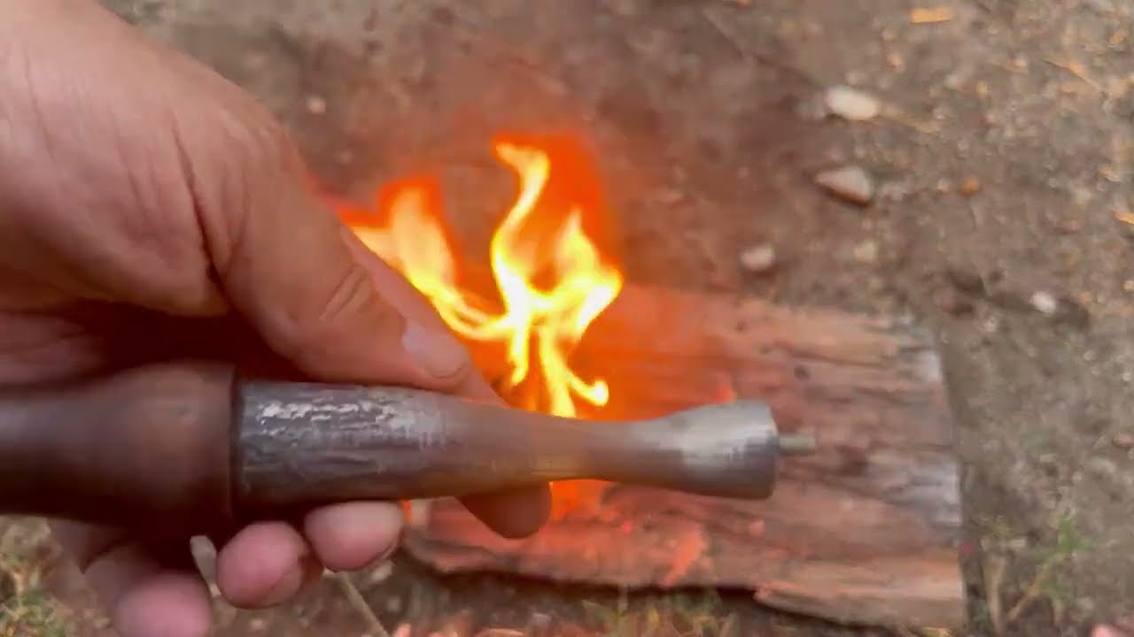 Tom Chitwood ferro rod handle repair. Modified my ferro rod to get the tip right into my tinder
