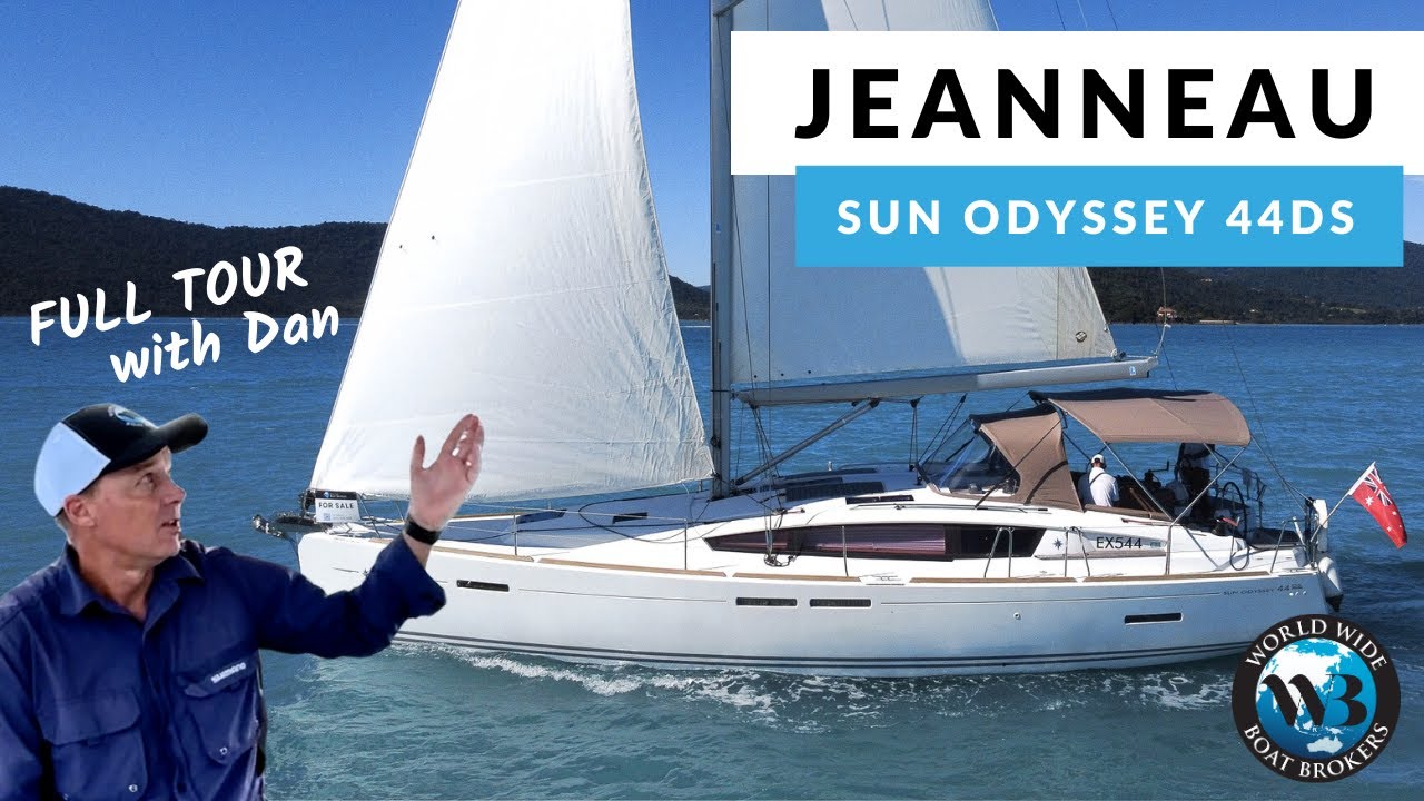 Tour & Test Sail a Jeanneau 44DS Sailing Yacht with 360° Docking Joystick