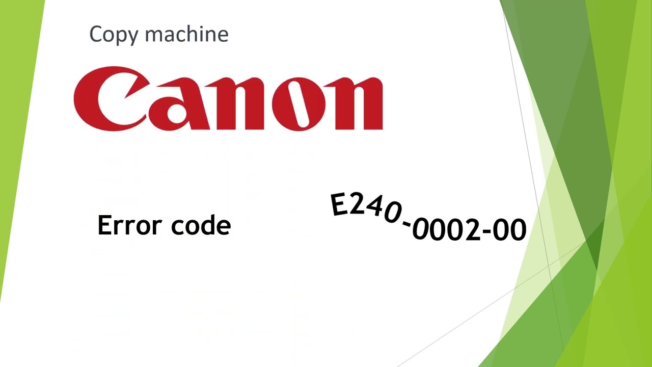 E240-0002 Canon iR ADV C3320, C3325, C3330, C3025, С3125, C3226, C3720 error code E240 (E240-0002-00