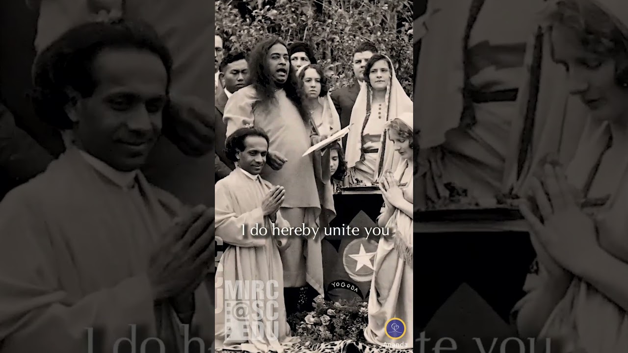 Paramhansa Yogananda Performs Wedding Ceremony (Original Archive) Footage, Part 2)
