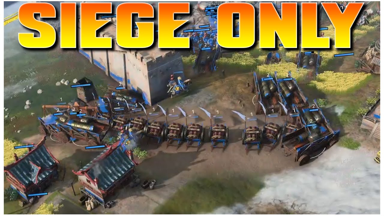Challenge: SIEGE ONLY! | AoE4 | Grubby