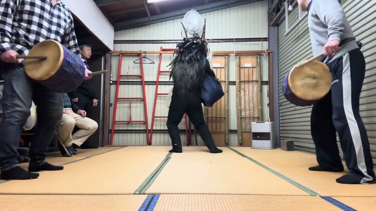赤塚諏訪神社獅子舞　2026.1.28臨時稽古 1回目