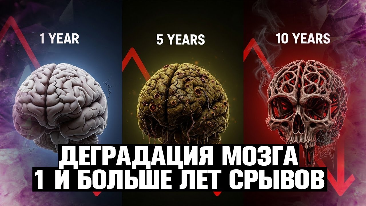 ЭВОЛЮЦИЯ ДЕГРАДАЦИИ! 📉 ТВОЙ МОЗГ СПУСТЯ 1 ГОД, 5 И 10 ЛЕТ 