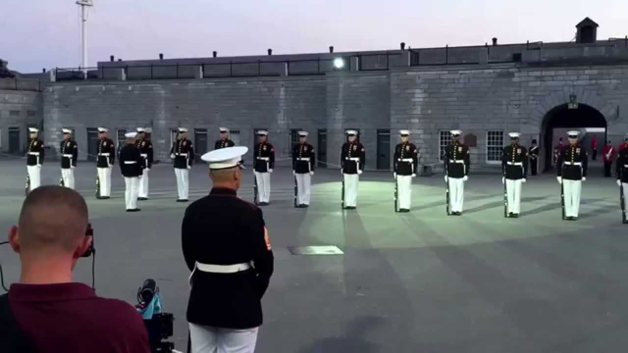USMC Silent Drill Team at Fort Henry August  26 2015