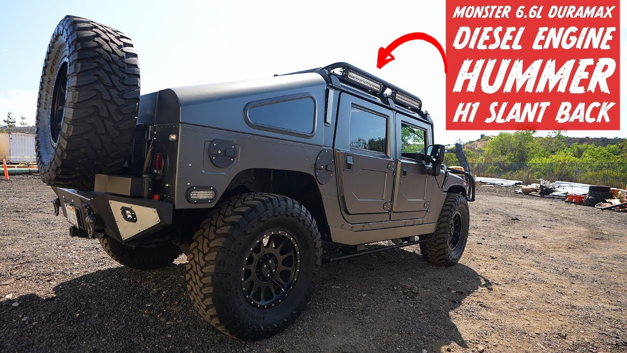 MONSTER 6.6L Duramax Hummer H1 Slant Back