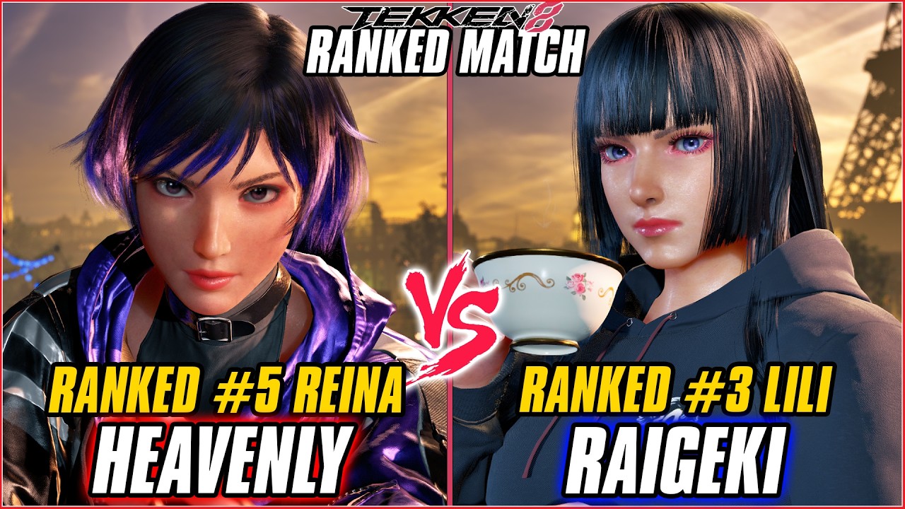 TEKKEN 8 ▰ HEAVENLY (#5 Ranked Reina) vs RAIGEKI (#3 Ranked Lili) ▰ T8 Ranked GAMEPLAY