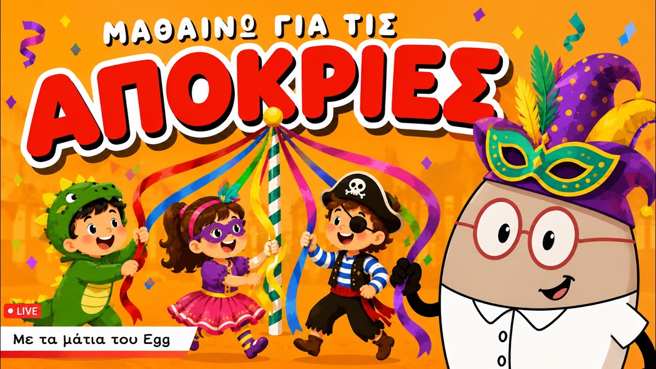 Τι είναι Απόκριες;  Ελληνικά αποκριάτικα ήθη κα έθιμα  Εκπαιδευτικό βίντεο για το νηπιαγωγείο