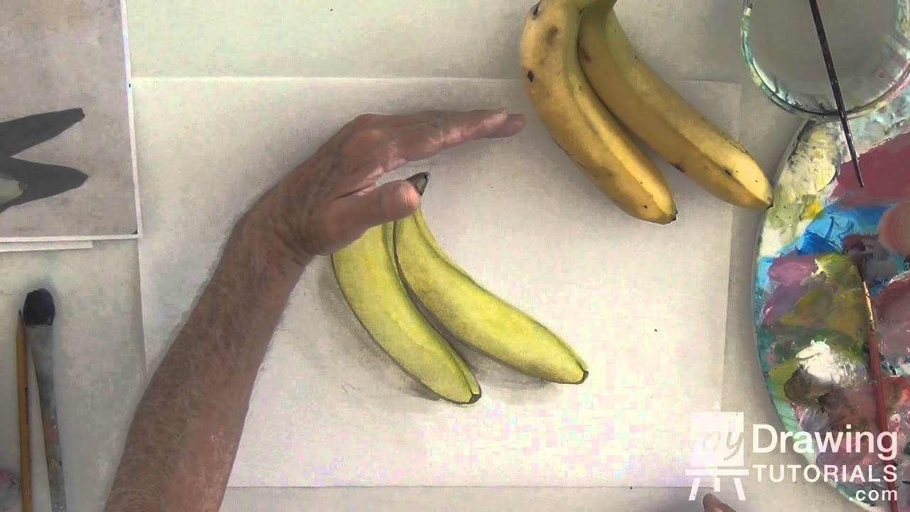 How To Paint A Still Life Banana In Acrylic