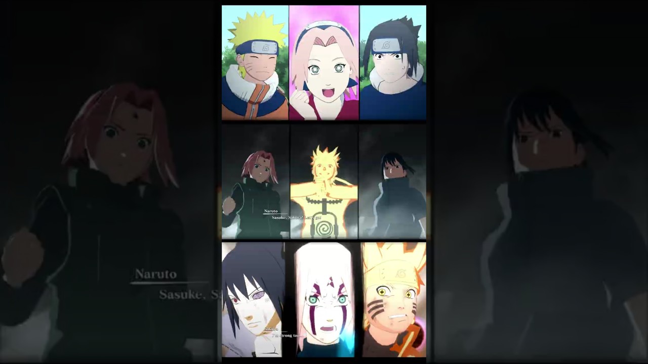 Team 7 Ultimate Jutsu Evolution in Naruto Ultimate Ninja Storm #narutostorm4 #team7 #sasuke #sakura