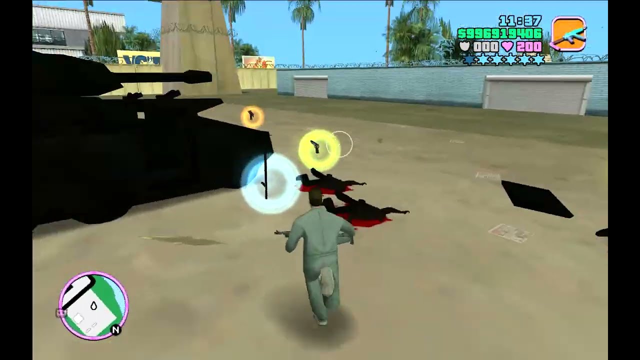 GTA Vice City Fort Baxter Shootout + Stealing A Hunter + 6 Stars Escape