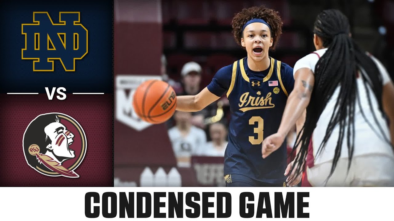 Notre Dame vs. Florida State Condensed Game| 2025-26 ACC Women's Basketball