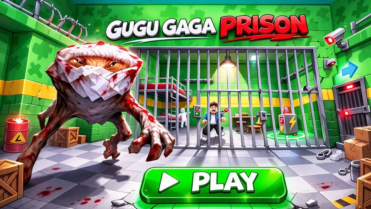 ESCAPING GUGU GAGA PRISON… This Was TERRIFYING 😱#roblox 