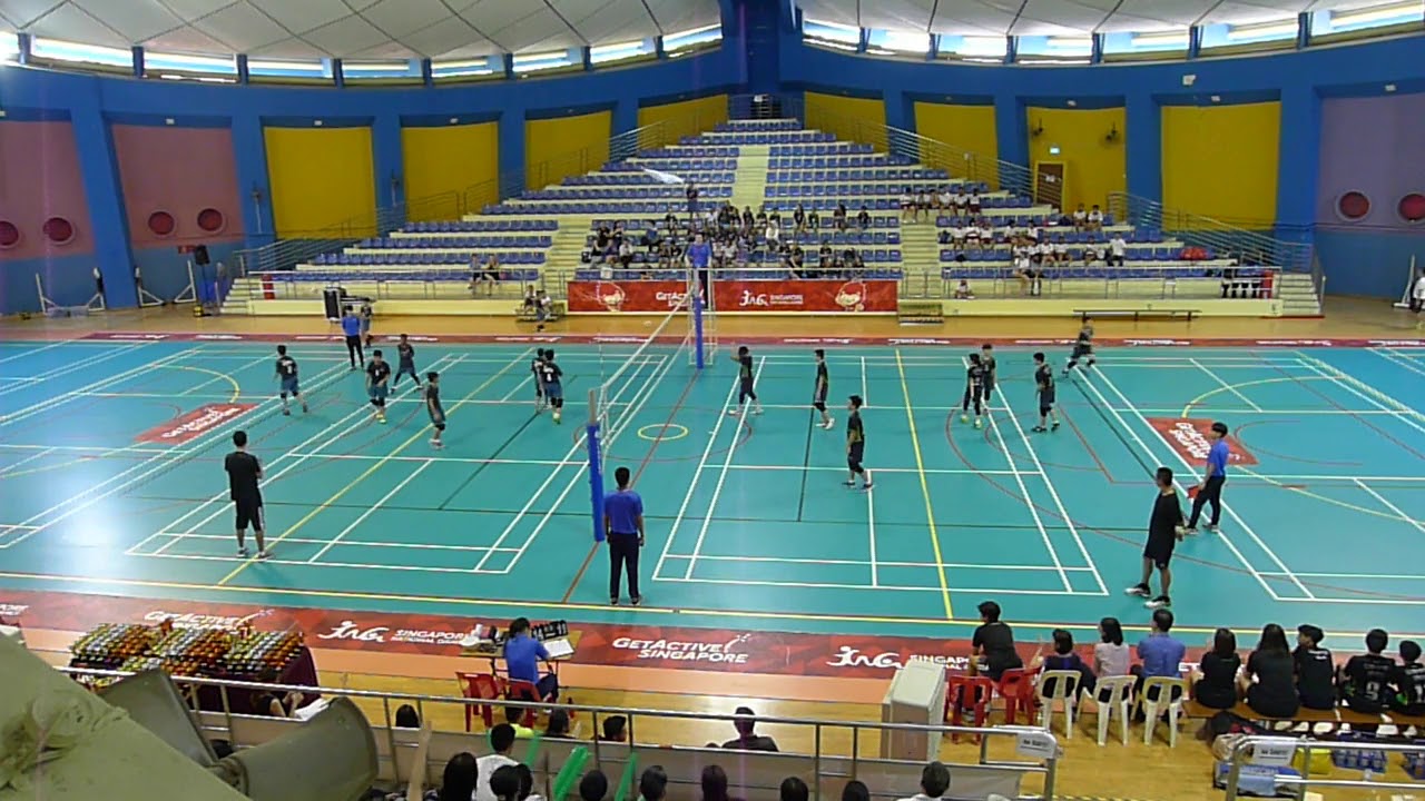 20180412 Qifa vs Catholic High (Set 1) - Singapore Primary School Volleyball Final