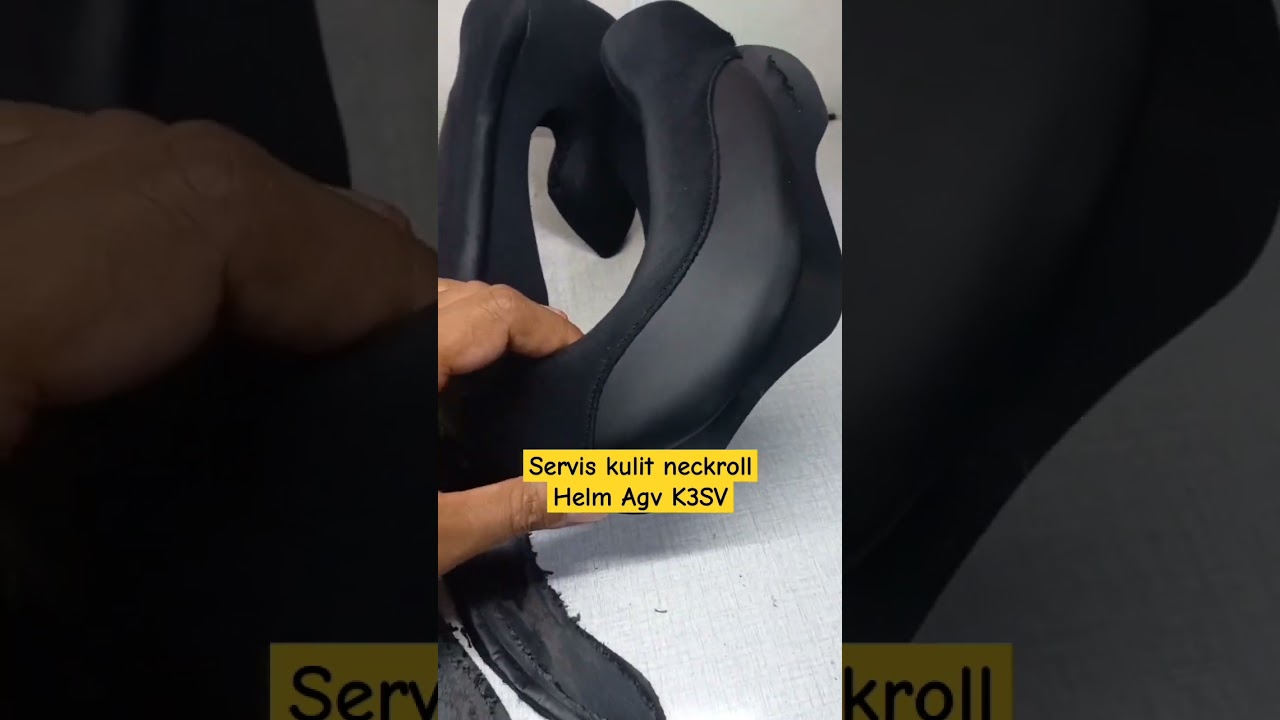 servis kulit neckroll helm agv k3sv