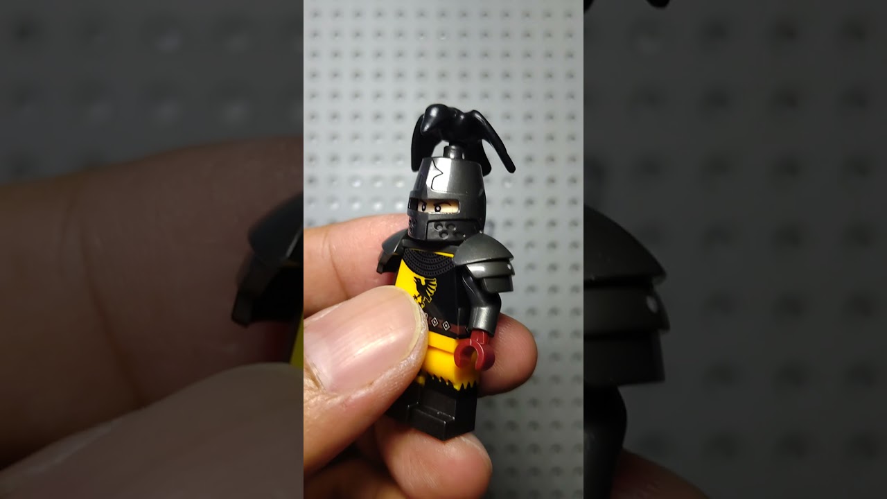 Lego Raven Knights Soldier - Bootleg Version - Medieval Kingdom minifigures #medieval #shorts