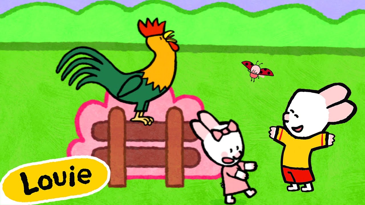Louie, Draw Me A Cockerel 🎨 ✐ Drawing Videos For Kids ✐ | Cartoons for Kids