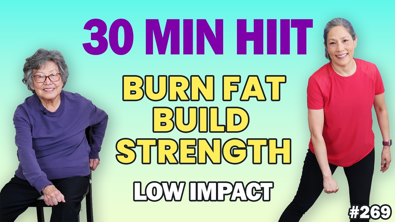 30-Min Low-Impact HIIT for Seniors | Burn Fat & Build Strength