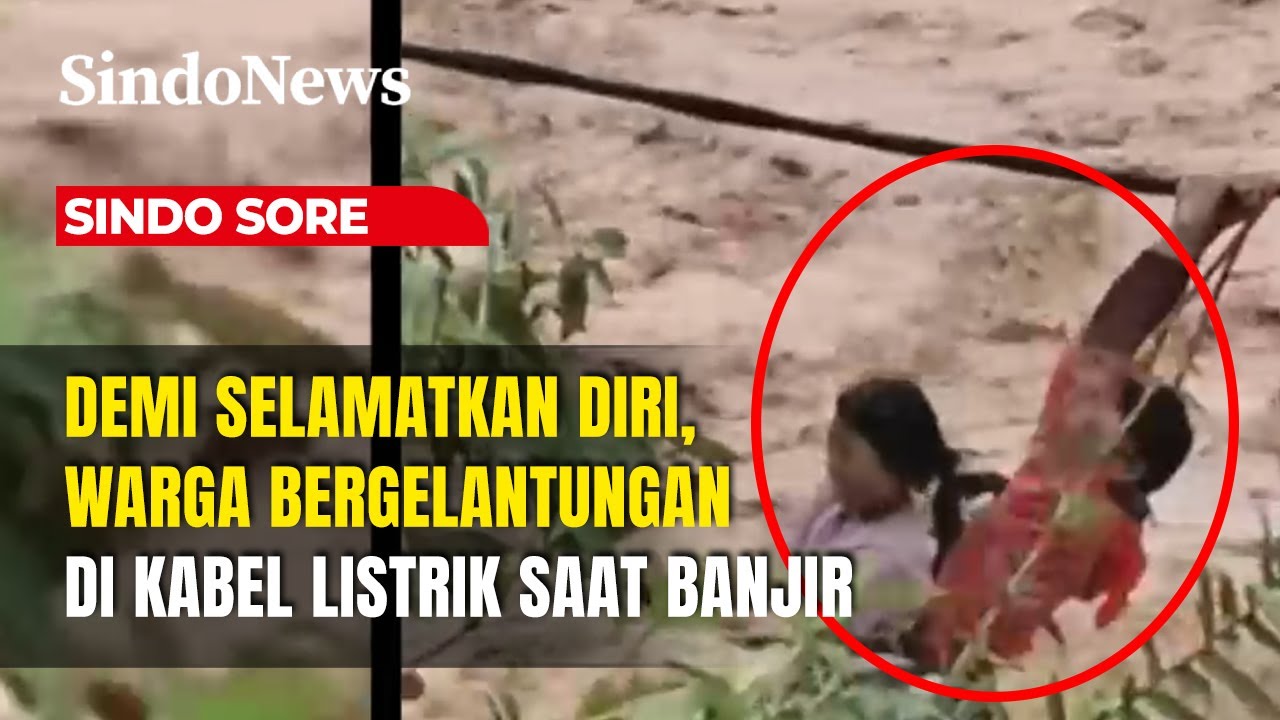 Nyawa Diujung Tanduk! Warga Sumut Bergelantungan di Kabel Saat Banjir Bandang | Sindo Sore | 28/11
