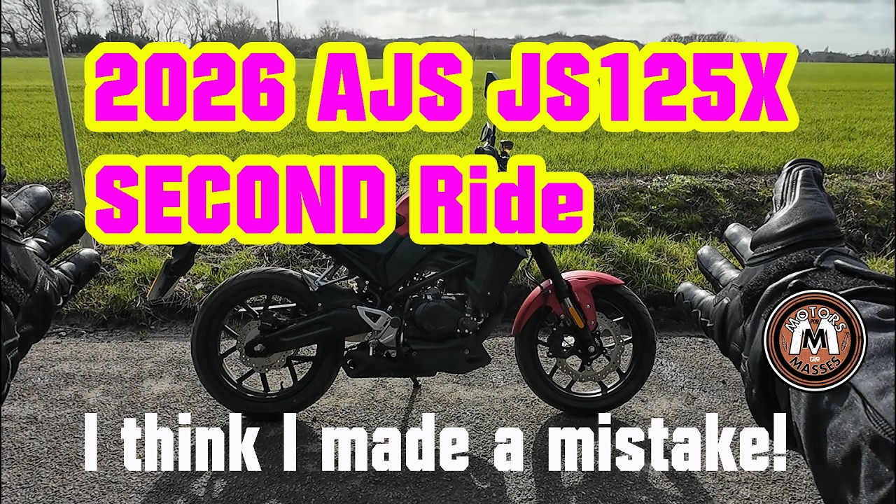 AJS JS125X 2026 года, вторая поездка — кажется, я допустил ошибку!