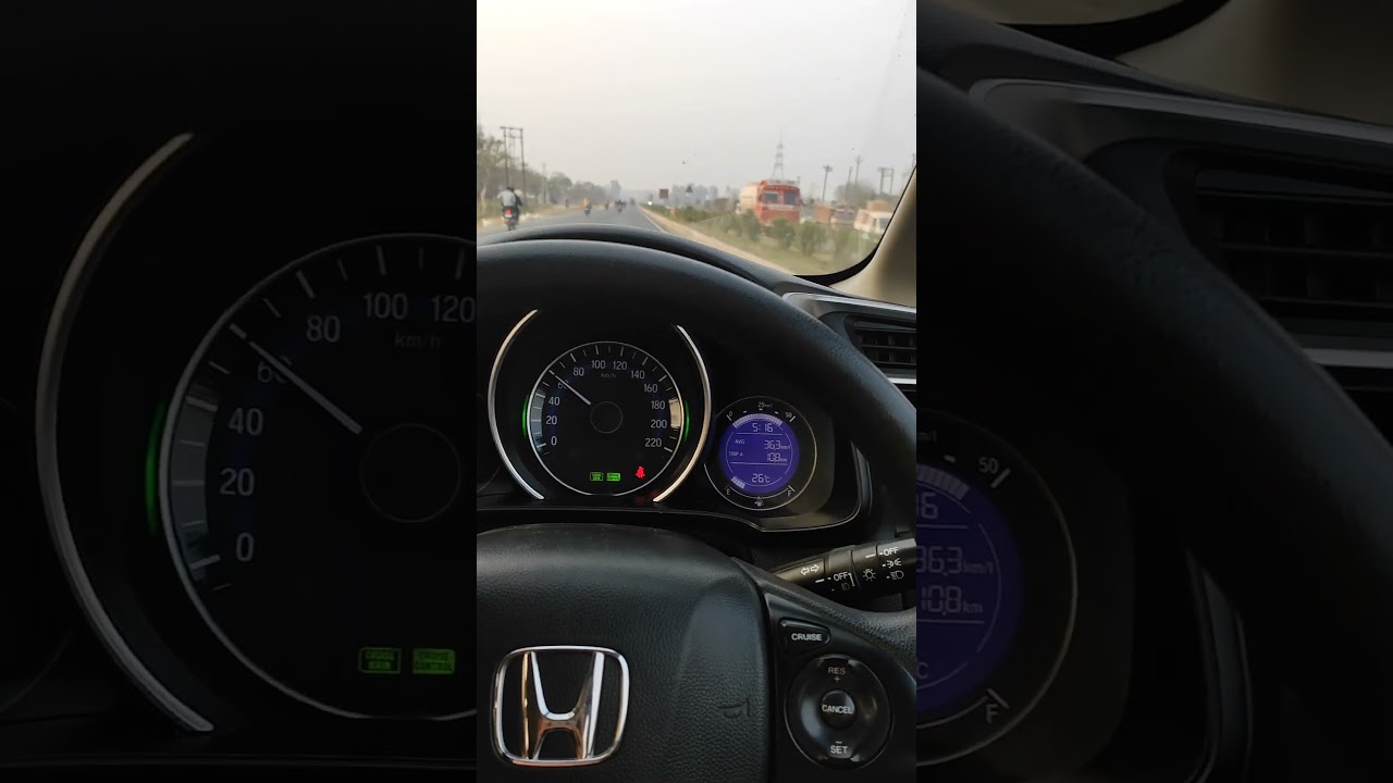 Honda wrv on MID mileage #honda #hondawrv #dieselengine #mileage #average #viral #shorts #shortfeed