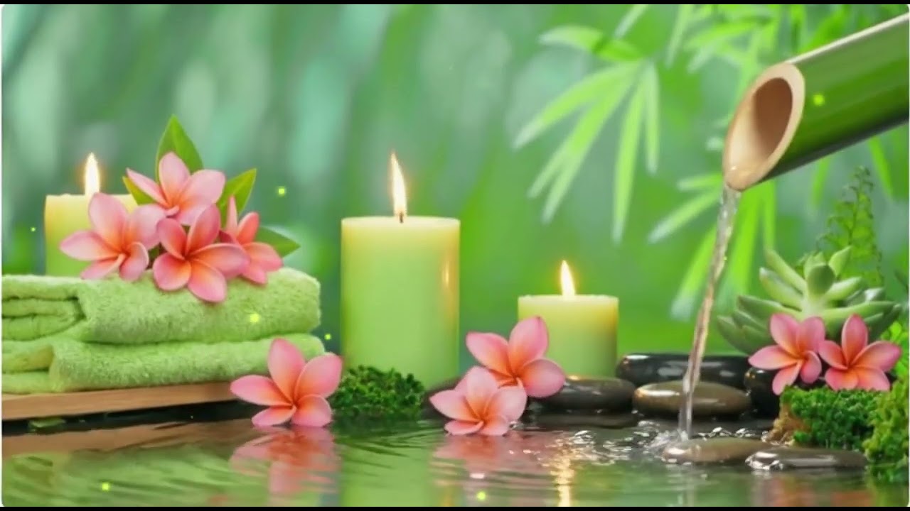 Peaceful Music to Relieve Stress &  Healing Piano + Bamboo Water, Deep Sleep