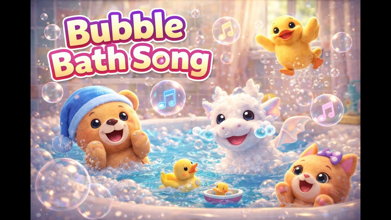 Bubble Bath Song 🫧 | Jojo & Kiki Fun Bath Time for Kids