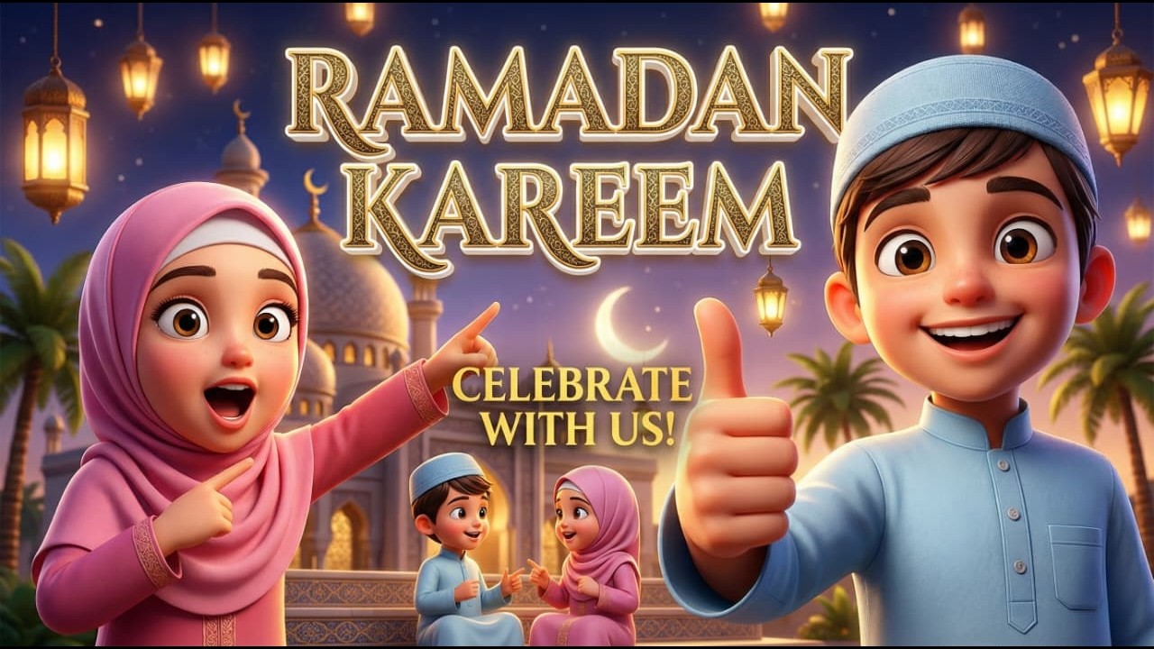 RAMADAN KAREEM l ISLAMIC RHYMES FOR KID l EDUCATIONAL VIDEO l