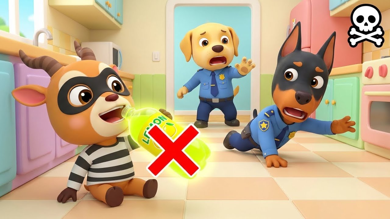 Yummy Juice? | Poison Safety! 🧪 Police Rescue Mission | Safety Rules for Kids | Sheriff Labrador