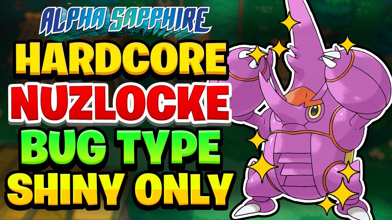 Pokemon Alpha Sapphire Hardcore Nuzlocke - BUG TYPE SHINY ONLY! (No Overleveling, No Items)