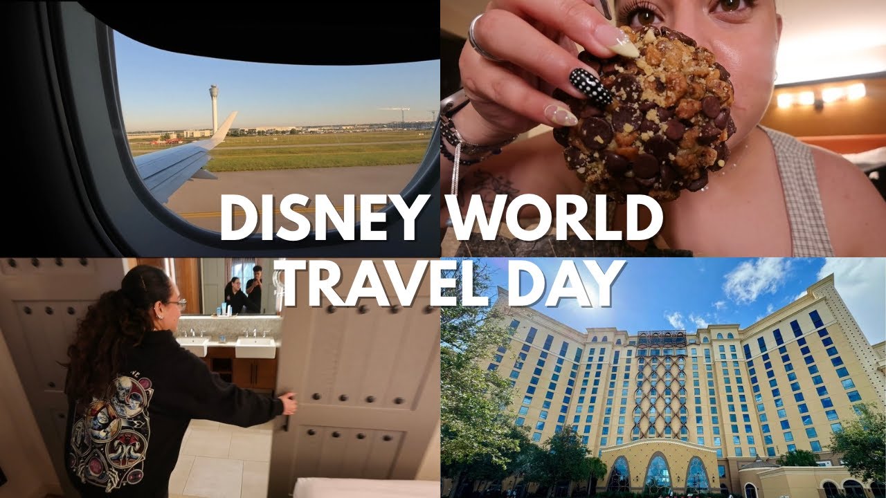 Disney travel day✨ flying to Orlando, Coronado resort, and Disney springs adventures!