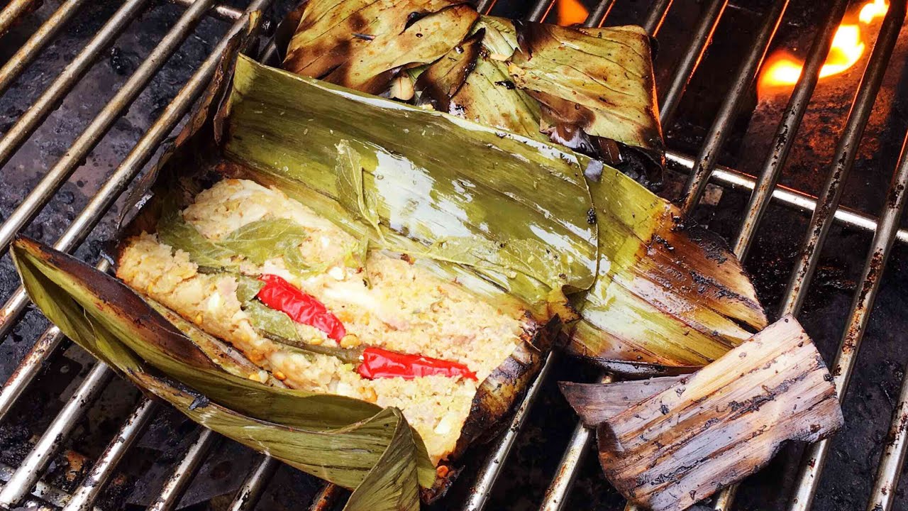 Cambodian Roasted Fermented Fish Paste with Pork | ប្រហុកកប់សាច់ជ្រូកក្រសាំងផ្សឹត Prohok Kop