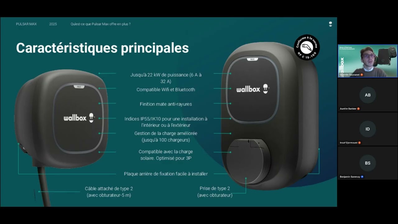 Wallbox  - Webinaire Client : Pulsar Max