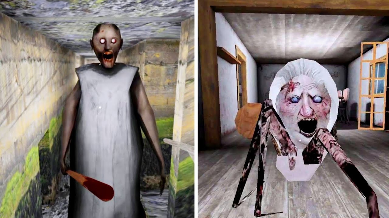 Granny 1.9 New Update Spider Mom Inside House Vs Granny Inside Sewer | Granny New Mod